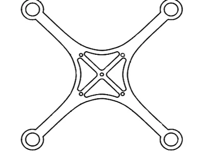 JCM DRONE KEYCHAIN