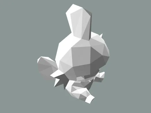 Mudkip Low poly