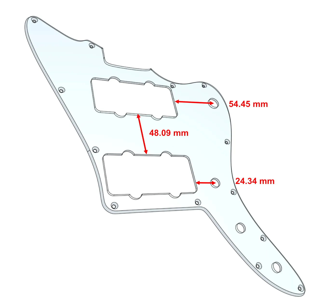 Pickguard drawing