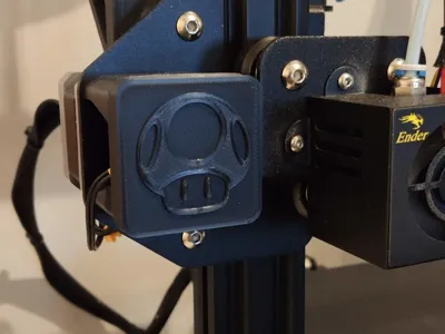 Ender 3 (Pro) QR Code Cover Super Mario Mushroom