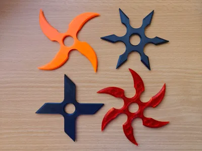 Shuriken Set with Stand