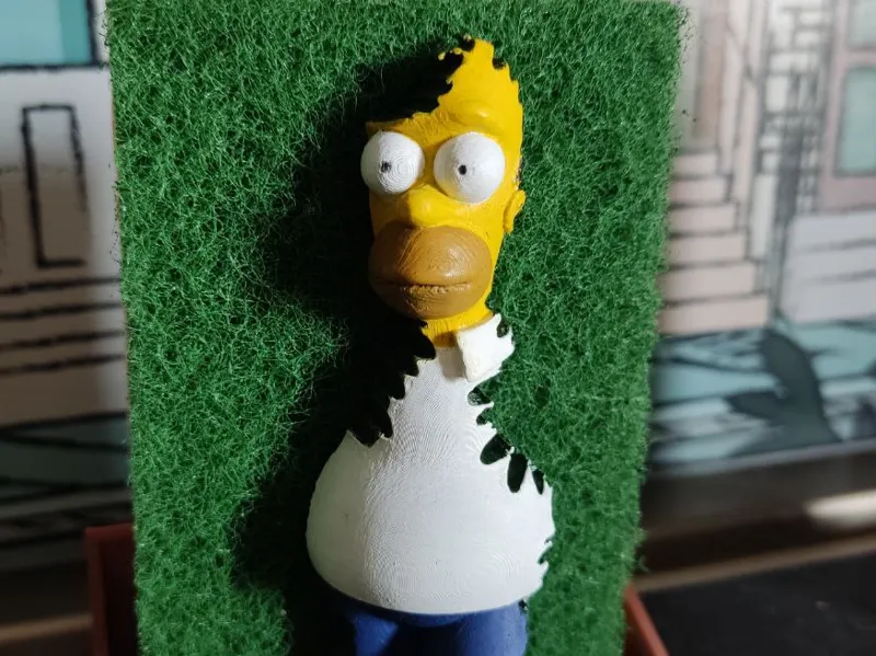 Homer sponge holder
