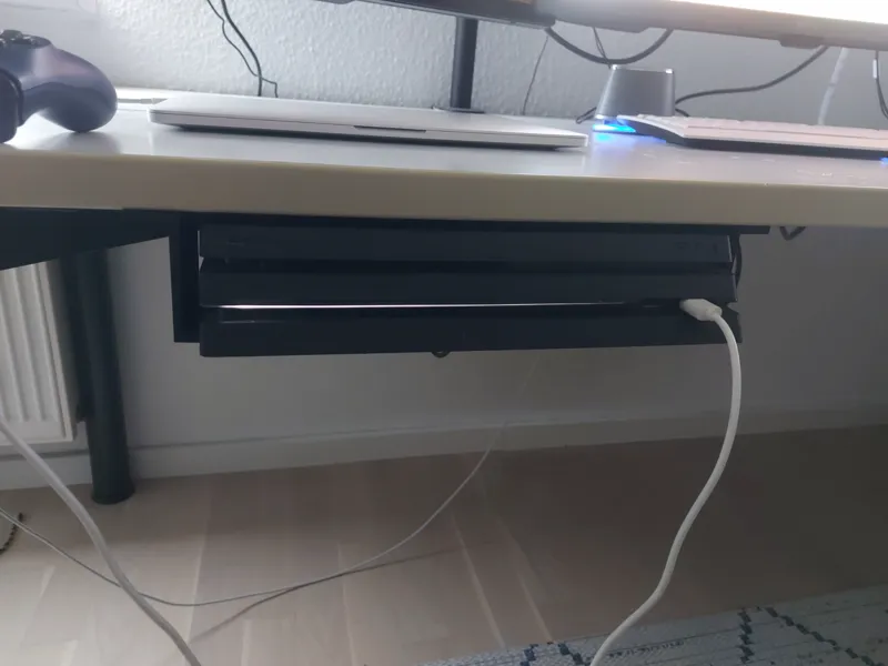 Desk mount for PS4 Pro