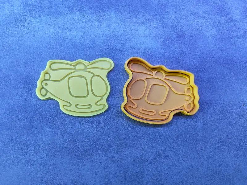 Helicopter cookie cutter