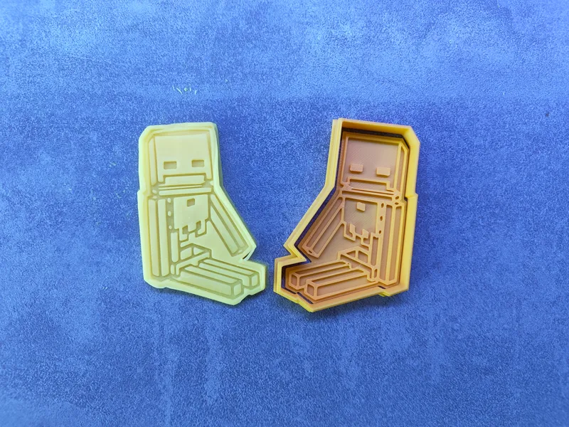 Skeleton cookie cutter Minecraft