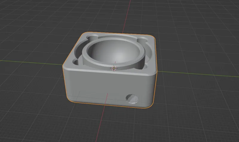 Square Bottom Base with an interior keyhole