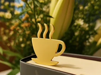 Customizable Coffee Bookmark