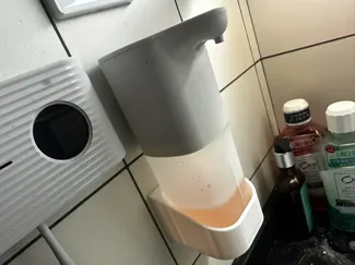 电动洗手泡沫机架,仅35克,省料好打