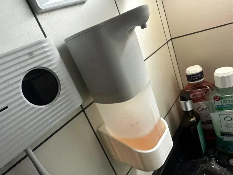 电动洗手泡沫机架,仅35克,省料好打