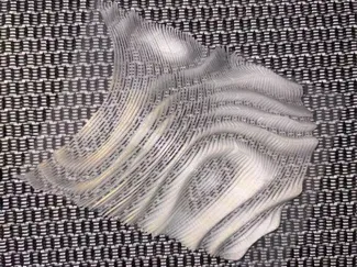 波浪3d打印参数化面料