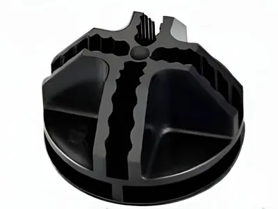Interlocking connector for round plastic tubes