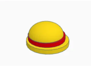 boné modelo chapel luffy