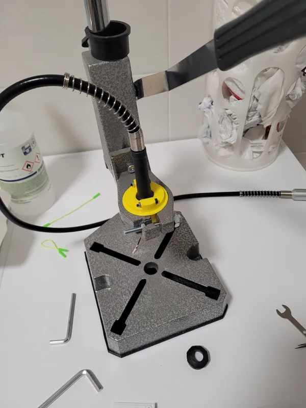 Extol drill clamp dremel converter
