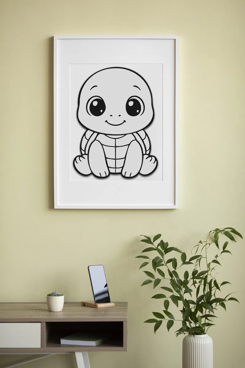 Cute Turtle Wall Art
