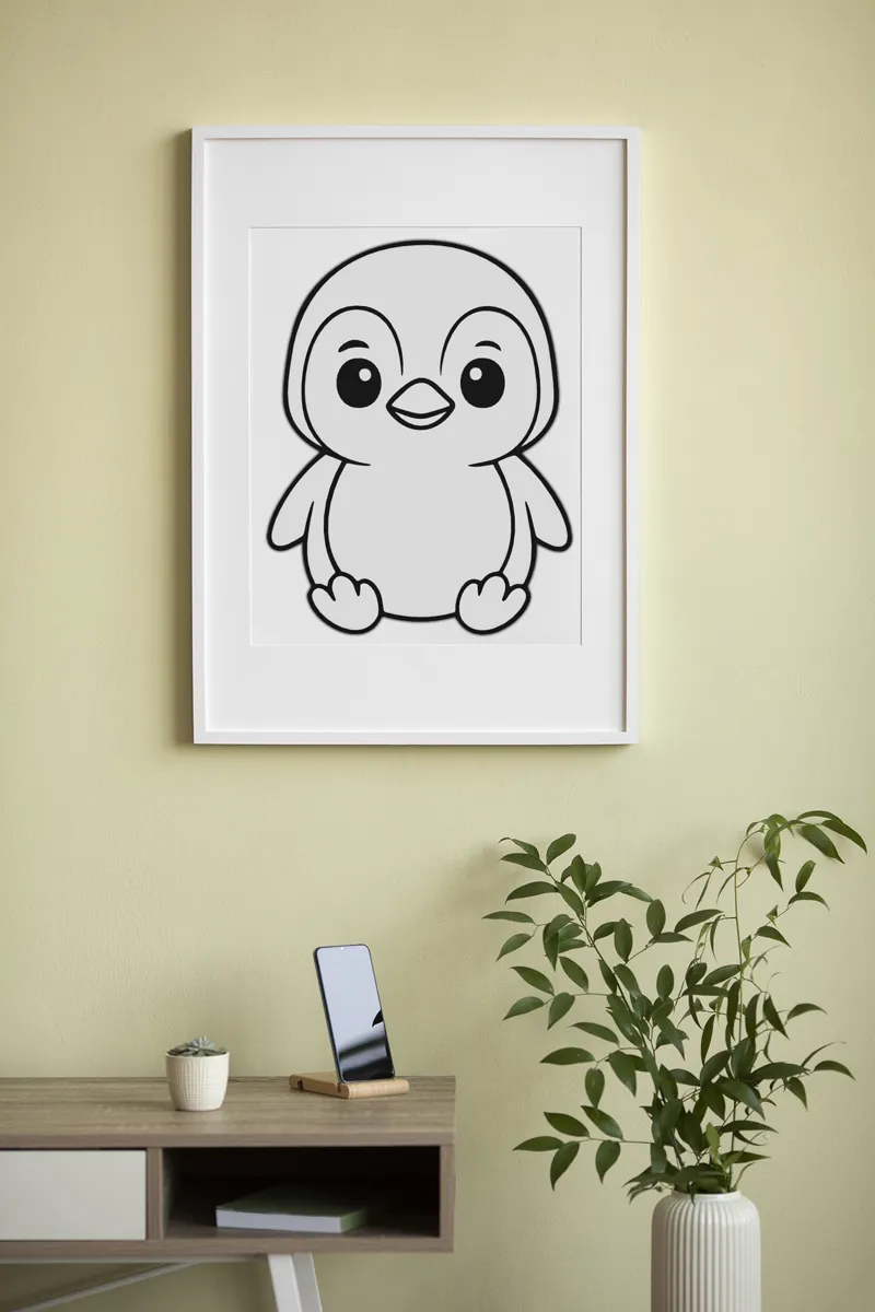 Cute Penguin Wall Art