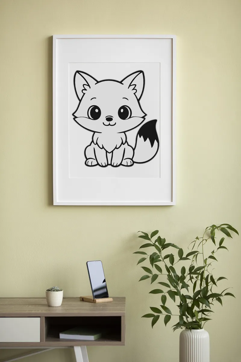 Cute Fox Wall Art