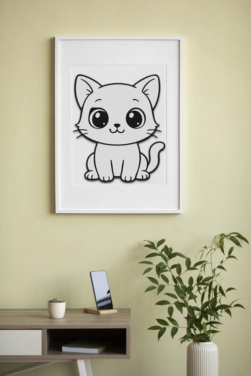 Cute Cat Wall Art