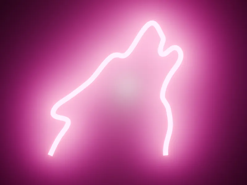 Wolf Neon Frame (LED)