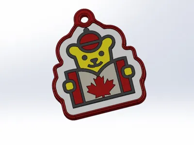 Maple Bear Keyring