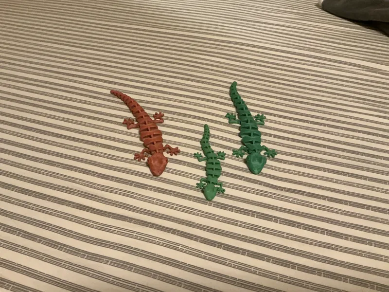 Bigger lizard fast print