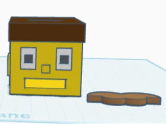 Blockhead coin bank