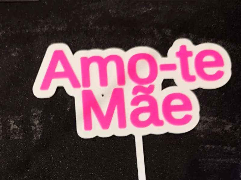 topper amo-te mãe