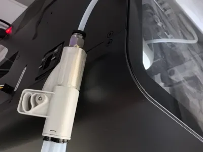 Five-way AMS hub with modified filament outlet