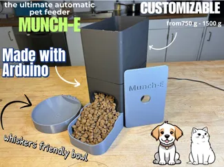 Munch-E Automatic Arduino Pet Feeder Very Cheap