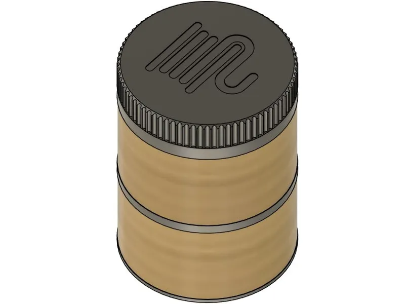 Container System Reusing 3DfilsCardboard Cores