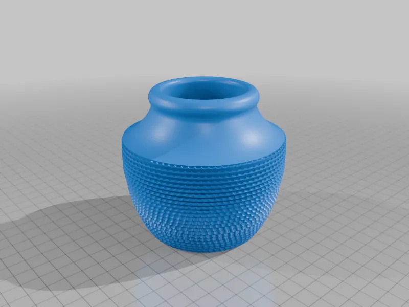 corrugated pot
