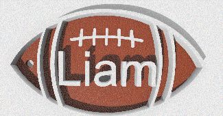 football name tags