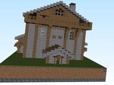 mine craft house