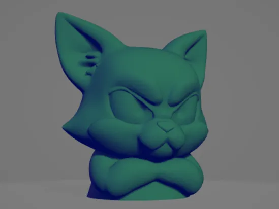 angry cat