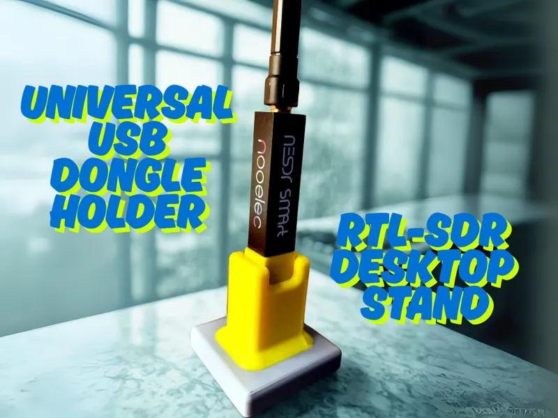 RTL-SDR Desktop Stand–Universal USB Dongle Holder