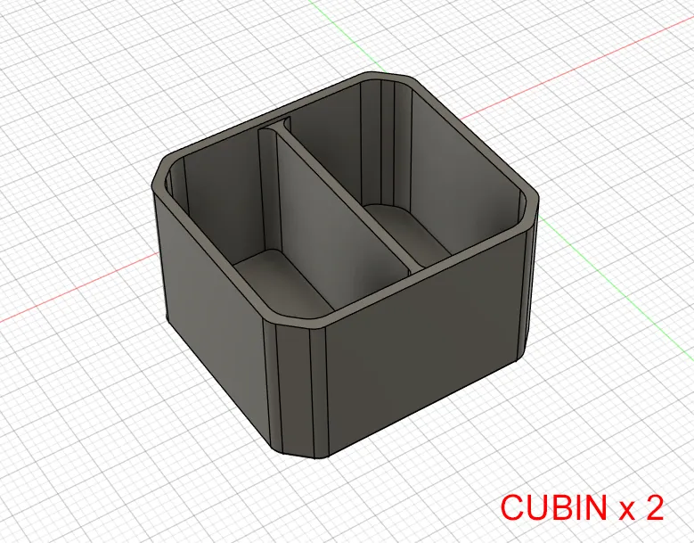 Modular Cube Inserts CUBIN –Modular Insert for 15 Compartment Box - Free 3D Print Model ...