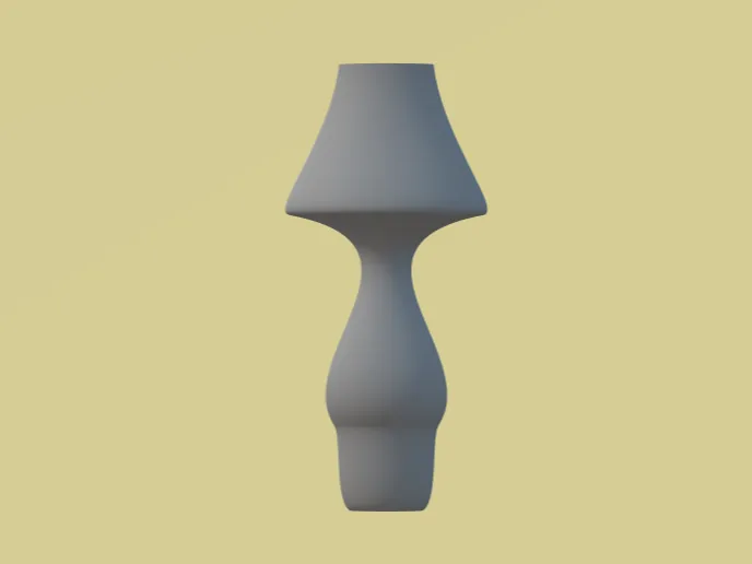 lamp shaped vase