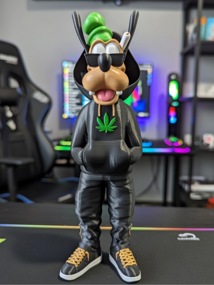 Urban Goofy Black Drip Chill Mode - Free 3D Print Model - MakerWorld