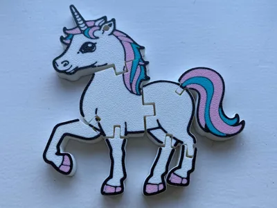 Articulated Unicorn Flexi-Toy