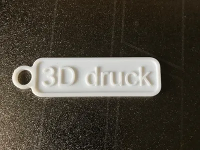3D printed keychain