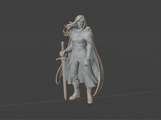 Warrior with a sword