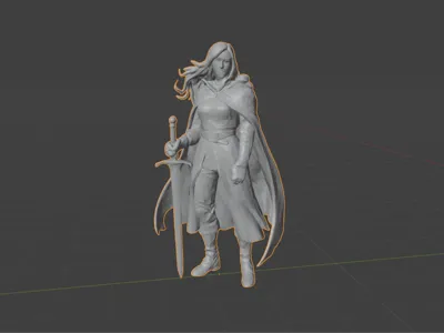 Warrior with a sword