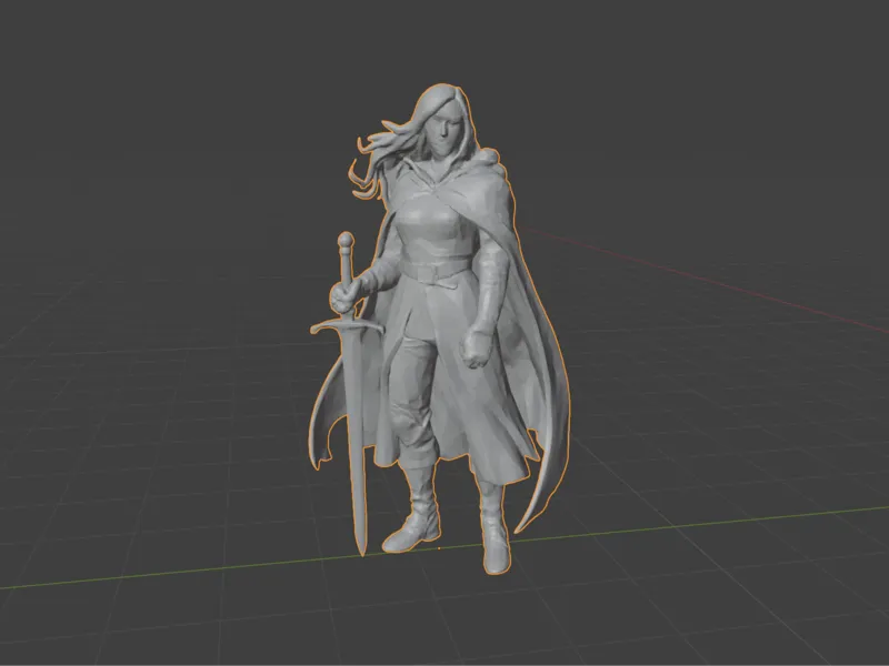 Warrior with a sword
