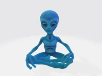 Figurine d'alien assis — photo 1
