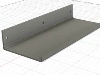 Shelf to stick on tiles