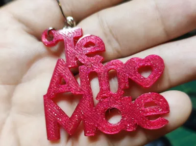 I Love You Mom Keychain
