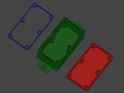 Parametric IP66 enclosure with gasket
