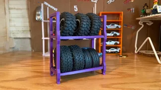 1/18 scale tire rack