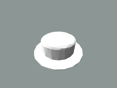low poly hat