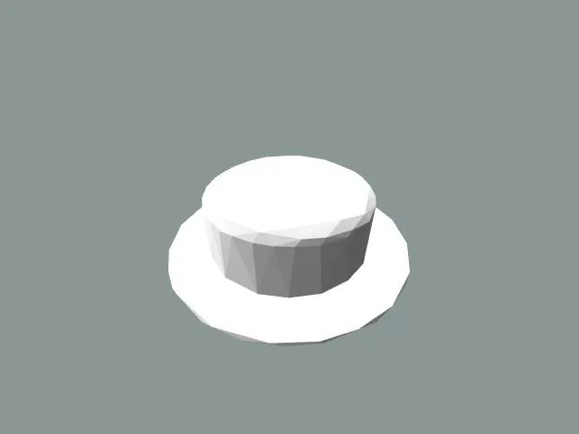 low poly hat