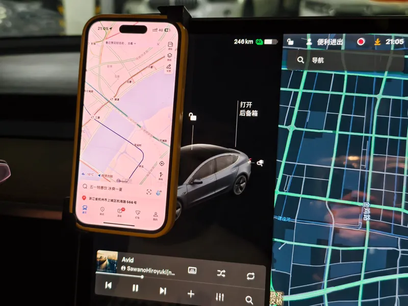 特斯拉屏幕手机支架for iphone14 pro
